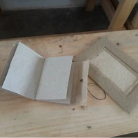 sisal diary paper with picture frame
