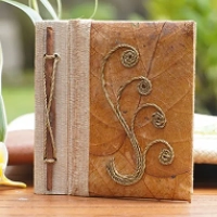 sisal paper diary cover
